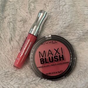 Maxi Blush Rosy Pink & Lip Gloss shade 150 Rimmel NWT